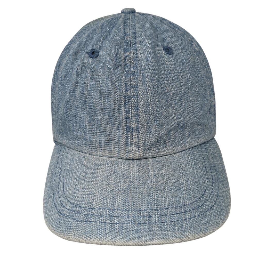 Accessories Slideback Baseball Cap Blue One Size Adjustable Denim Blank